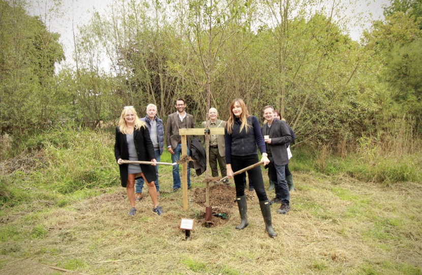 Community tree planting Dorking