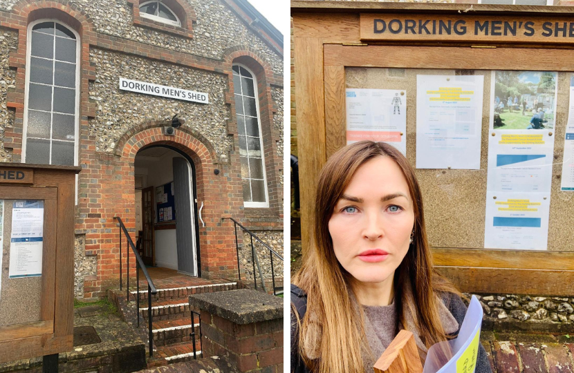 Marisa at Dorking Mens Shed