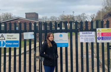 Marisa Heath at Horley Sewage Works